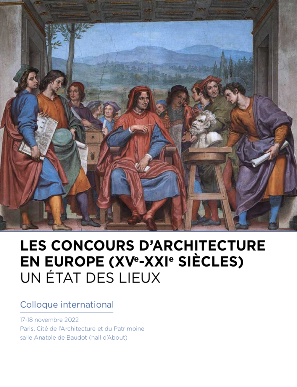 17-18/11/22 - Colloque international "Les concours d'architecture en Europe (XVe XXIe siècles)"