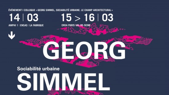 14-16/03/18 - Georg Simmel et le champ architectural. Sociabilité urbaine, paysage et esthétisation du monde
