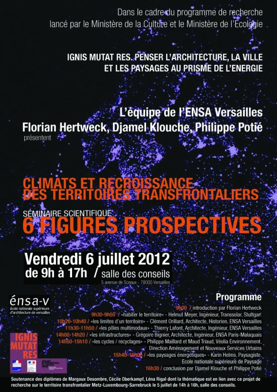06/07/2012 - Ignis mutat res - Penser l'architecture, la ville et les paysages au prisme de l'énergie 