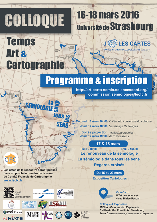 16-18/03/16 - Temps, art & cartographie. La sémiologie dans tous les sens