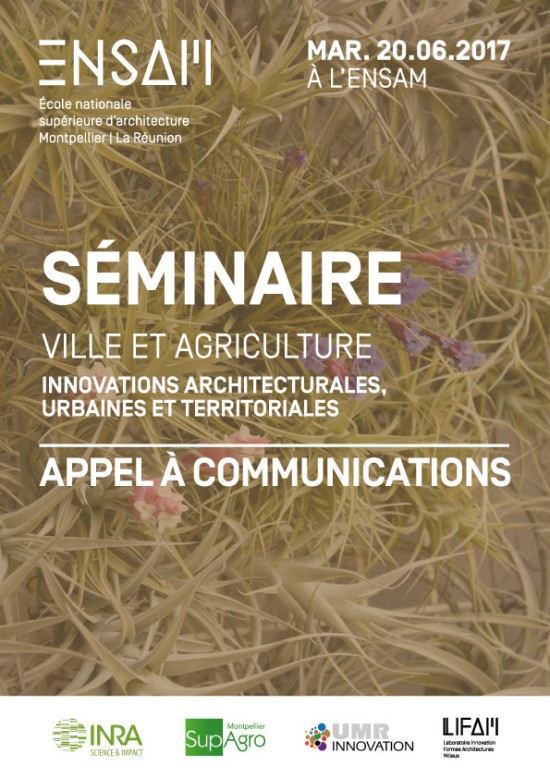 24/04/17- Appel à communications - Innovations architecturales, urbaines et territoriales
