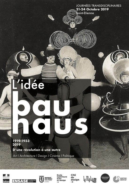21-24/10/19 - Journées transdisciplinaires - "L'idée Bauhaus 1919-1933-2019, d'une révolution à une autre"