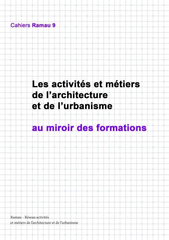 11/01/17 - Les activités et métiers de l'architecture et de l'urbanisme au miroir des formations