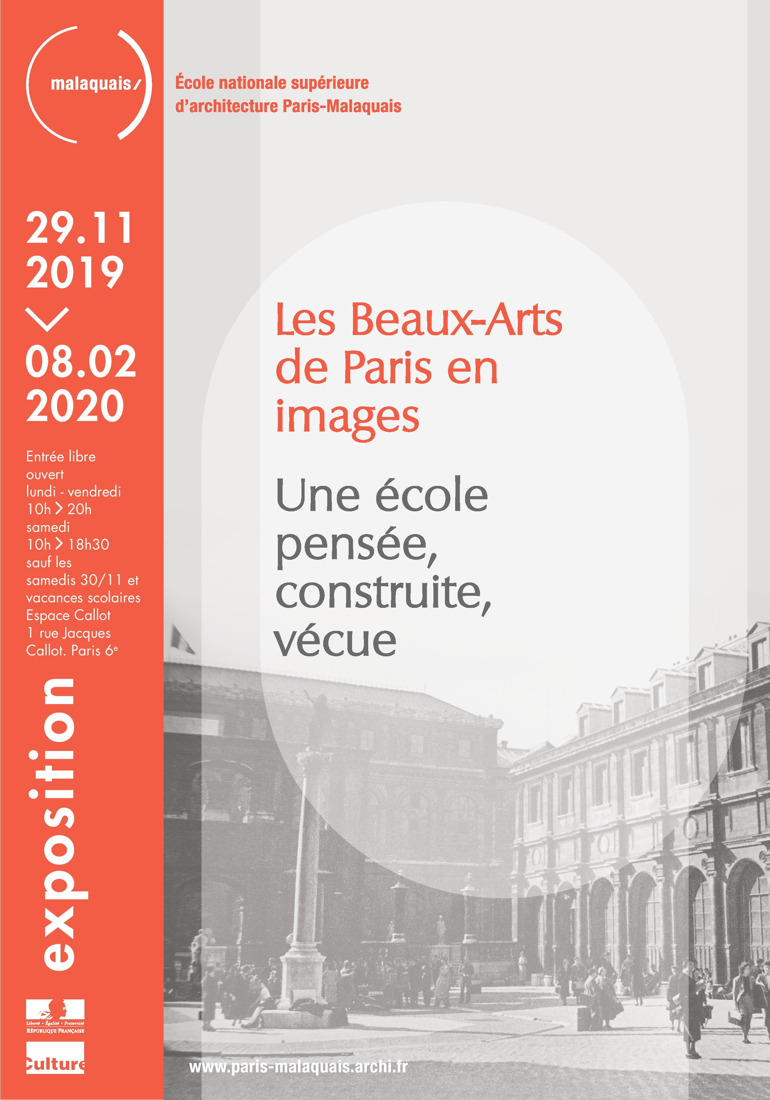 28/11/29-02/02/20 - Exposition "Les Beaux-Arts de Paris en images"