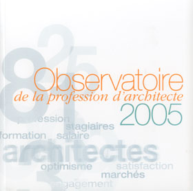 Observatoire de la profession d'architecte 2005
